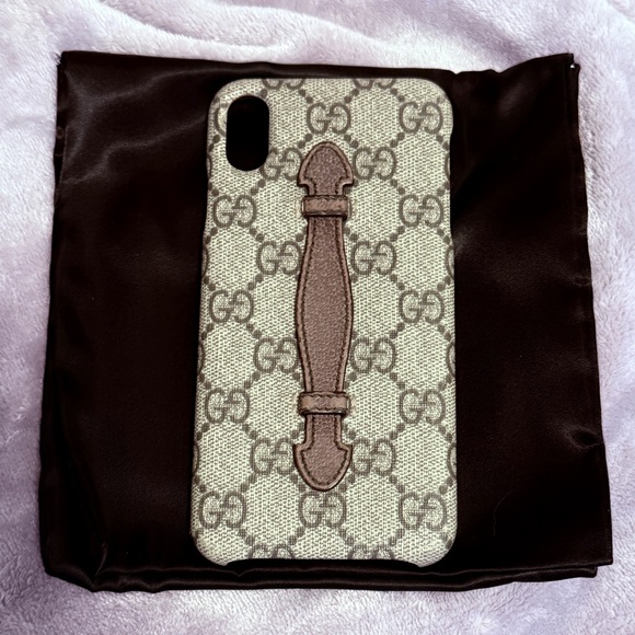 GUCCI PHONE CASE - IPHONE 10 XS MAX - BROWN - Picture 2 of 6